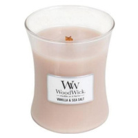 Vonná svíčka WoodWick malá - Vanilla & Sea Salt, 7 cm x 8 cm, 85g