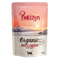 Purizon Organic 6 x 85 g - hovězí a kuřecí s mrkví