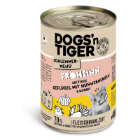 Dogs'n Tiger Gourmet Menu 6 × 400 g - drůbeží s kuřecím