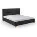 Čalouněná postel Avesta 160x200, černá, bez matrace