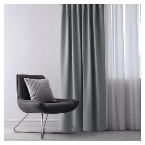 Zatemňovací závěs blackout RESTILO stříbrný 140 x 245 cm 1 ks decoDoma