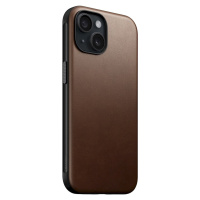 Nomad Modern Leather Case, brown - iPhone 15 (NM01605485) Hnědá