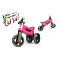 Teddies Funny Wheels Sport 2v1 růžové s gumovými koly