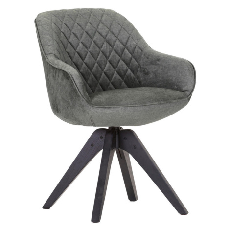 Landscape ŽIDLE S PODRUČKAMI, plochá tkanina, šedá, zelená