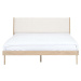 Dvoulůžková postel z dubového dřeva v bílo-přírodní barvě 140x200 cm Fawn – Gazzda