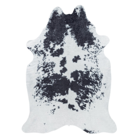 Ayyildiz koberce Kusový koberec Etosha 4114 black (tvar kožešiny) - 100x135 tvar kožešiny cm