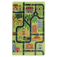 Dětský koberec Green Small Town, 200 x 290 cm