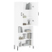 vidaXL Skříň highboard bílá 69,5 x 34 x 180 cm kompozitní dřevo