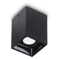 LED Stropní svítidlo Ideal Lux Nitro Square Nero 206042 hranaté černé 10W 900lm