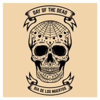 Ilustrace Day of the Dead. Dia de, ioanmasay, 40 × 40 cm