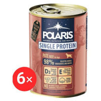 Polaris Single Protein Paté konzerva pro psy hovězí 6 × 400 g