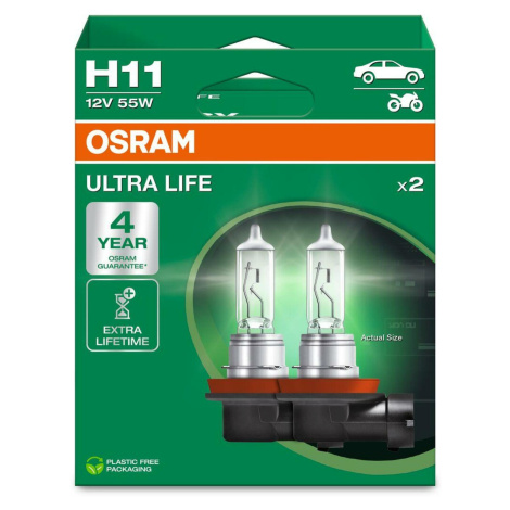 OSRAM H11 12V 55W PGJ19-2 ULTRA LIFE 4 roky záruka HCB 2ks 64211ULT-2HB