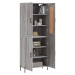 vidaXL Skříň highboard šedá sonoma 69,5 x 34 x 180 cm kompozitní dřevo