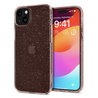 Spigen Liquid Crystal Glitter kryt iPhone 15 růžový