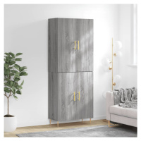 vidaXL Skříň highboard šedá sonoma 69,5 x 34 x 180 cm kompozitní dřevo