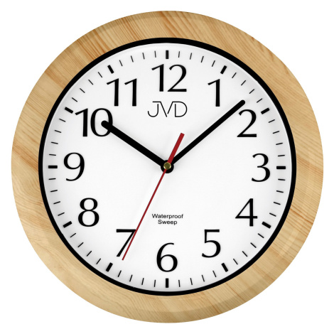 JVD Nástěnné koupelnové hodiny s tichým chodem SH494.4