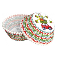 Cukrářské košíčky - vánoční - naložené auto - 50ks
