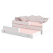 ArtAdrk Dětská postel s přistýlkou EMKA II Barva: Bílá / šedý úchyt