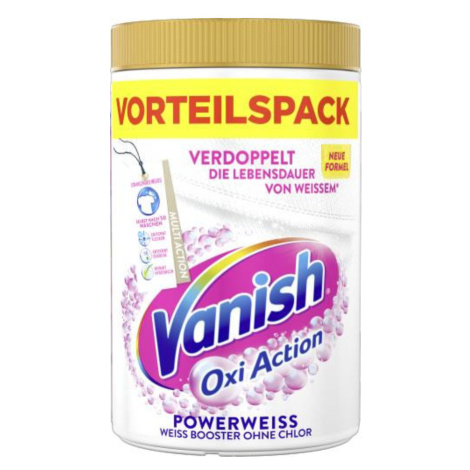 Vanish Oxi Action práškový odstraňovač skvrn na bílé prádlo 1650 g