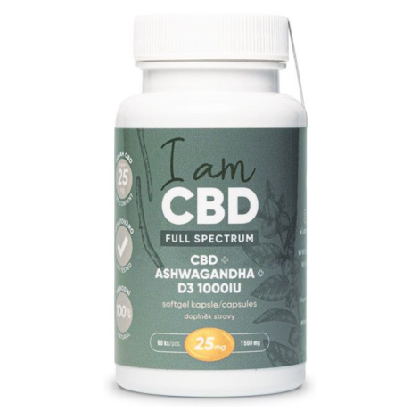 I am CBD Full Spectrum CBD 1500 mg + Ashwagandha + D3 60 kapslí