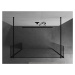 MEXEN/S Kioto Sprchová zástěna WALK-IN volněstojící 115 x 30 x 30 cm, transparent, černá 800-115