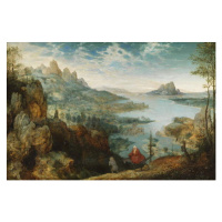 Obrazová reprodukce Landscape with the Flight into Egypt, 1563, Bruegel, Pieter the Elder, 40 × 