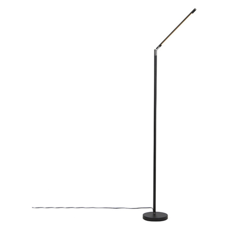 Moderní stojací lampa černá včetně LED s dotykovým stmívačem - Berdien