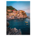 Fotografie Manarola village on cliff rocks and, Markue, 30 × 40 cm