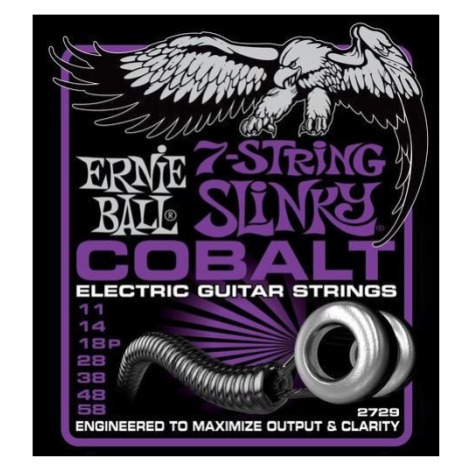Ernie Ball P02729 Cobalt 7-string Slinky - .011 - .058