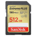 SanDisk SDXC karta 512GB Extreme PLUS (R 190 MB/s W130 MB/s Class 10, UHS-I U3 V30)