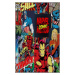 Dětský protiskluzový koberec Homefesto Superheros, 180 x 280 cm