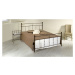 Kovová postel Amalfi Rozměr: 160x200 cm, barva kovu: 10B kovář. stříbrná pat.