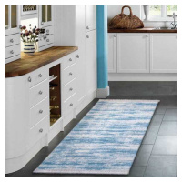 Moderní kuchyňský koberec v modré barvě Šířka: 160 cm | Délka: 220 cm
