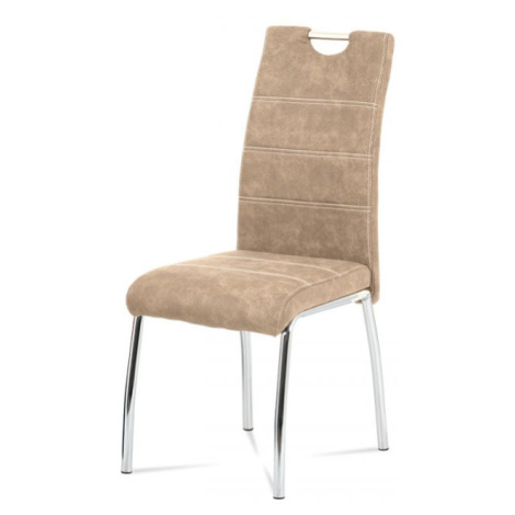 Jídelní židle VINTO — chrom, více barev Béžová