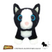 Orbys - Kočka černobílá plyš