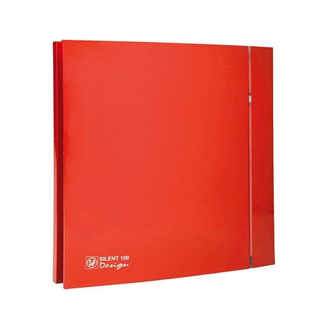 Soler&Palau SILENT 100 CRZ Design Red 4C koupelnový, červený