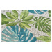 Kusový koberec Flair 105617 Tropical Leaves Turqouise Green – na ven i na doma 80x165 cm