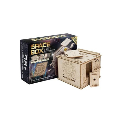 Escape Welt Dřevěná stavebnice a hlavolam 3 v 1 3D Space Box