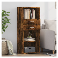 vidaXL Skříň highboard kouřový dub 50 x 42,5 x 124 cm kompozitní dřevo