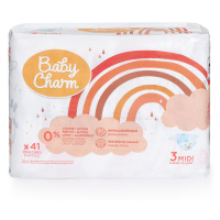 BABY CHARM Super Dry Flex Midi vel.3 pleny 4 až 9 kg 41 kusů