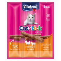 Vitakraft Cat tyčinka mini krocan a jehněčí 10× 3 ks