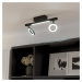 EGLO LED stropní spot Cardillio 2 černý se dvěma kroužky