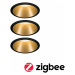 PAULMANN Smart Home Zigbee set Smart Home Zigbee 3.0 vestavné svítidlo Cole + Zigbee Coin IP44 k