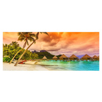 MP-2-0211 Vliesová obrazová panoramatická fototapeta Polynesia + lepidlo Zdarma, velikost 375 x 