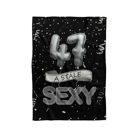 IMPAR Fleecová deka Stále sexy – Černá - 47 let