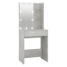 Shumee Toaletní stolek s LED betonově šedý 60 × 40 × 140 cm