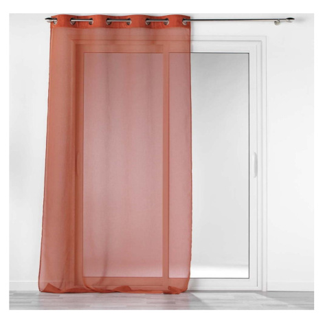 Voálová záclona v cihlové barvě 140x240 cm Casual – douceur d'intérieur