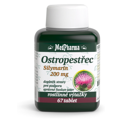 MedPharma Ostropestřec (Silymarin 200mg) tbl.67