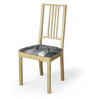 Dekoria Potah na sedák židle Börje, geometrický vzor  modrá béžová, potah sedák židle Börje, Vin
