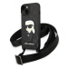 Kryt Karl Lagerfeld iPhone 14 Plus 6,7" black hardcase Monogram Ikonik Patch (KLHCP14MSTKMK)